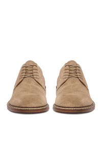 Gino Rossi - GINO ROSSI Półbuty CEO-CALIBER-01 MI08 Beżowy. Kolor: beżowy. Materiał: zamsz, skóra #7