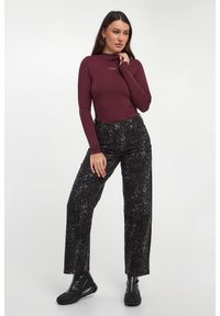 Jeansy damskie w panterkę DKNY JEANS. Wzór: motyw zwierzęcy #1