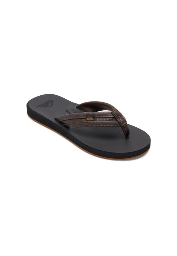 Quiksilver - Sandały dla Mężczyzn CARVER SQUISH. Kolor: brązowy. Materiał: guma, syntetyk. Sezon: lato