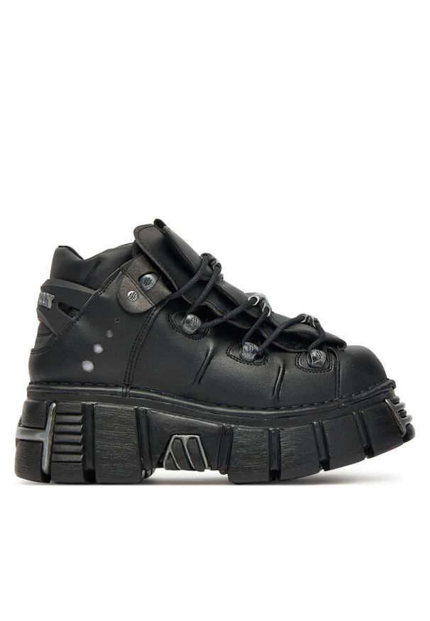 Sneakersy NEW ROCK. Kolor: czarny