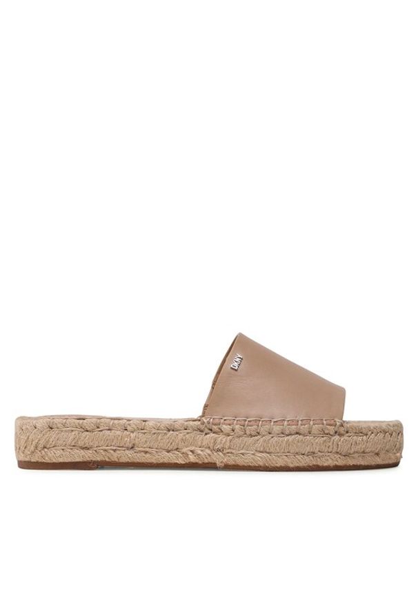 DKNY Espadryle K1304618 Beżowy. Kolor: beżowy. Materiał: skóra