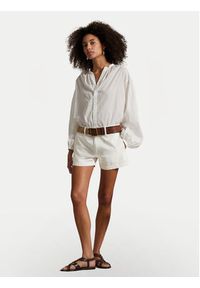 Polo Ralph Lauren Szorty materiałowe 211963798002 Biały Straight Fit. Kolor: biały. Materiał: bawełna
