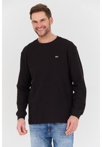 Tommy Jeans - TOMMY JEANS Czarny męski sweter, Rozmiar M. Kolor: czarny