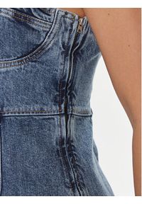 Tommy Jeans Sukienka jeansowa DW0DW17054 Niebieski Slim Fit. Kolor: niebieski. Materiał: bawełna