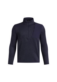 Bluza dziecięca z zamkiem błyskawicznym 1/4 Under Armour Drive Hybrid Storm. Typ kołnierza: golf. Kolor: niebieski. Sport: golf #1