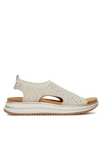 Remonte Sandały D1J55-60 Écru. Materiał: materiał #1