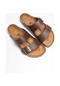Klapki turystyczne uniseks Birkenstock Arizona 51701. Kolor: brązowy. Materiał: materiał, syntetyk, skóra