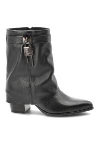 Czarne Kowbojki Armodo Stylowe Obuwie Damskie Na Obcasie. Kolor: czarny. Obcas: na obcasie. Styl: elegancki. Wysokość obcasa: średni #2