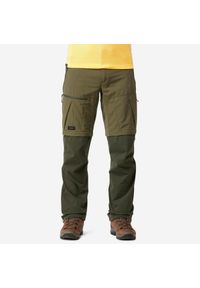 FORCLAZ - Spodnie trekkingowe męskie Forclaz MT500 2w1. Kolor: zielony. Materiał: materiał, syntetyk