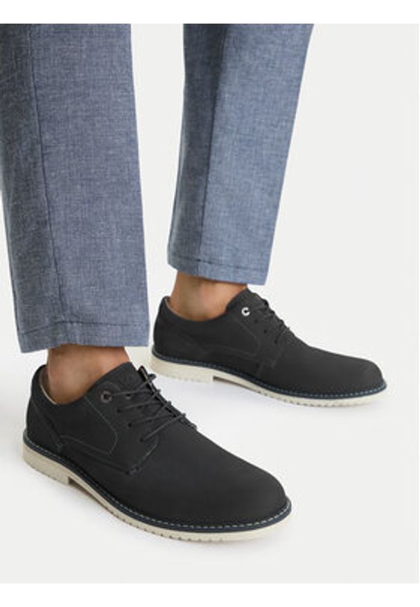 Lasocki Półbuty CEO-SANTOS-06 MI24 Granatowy. Kolor: niebieski. Materiał: nubuk, skóra