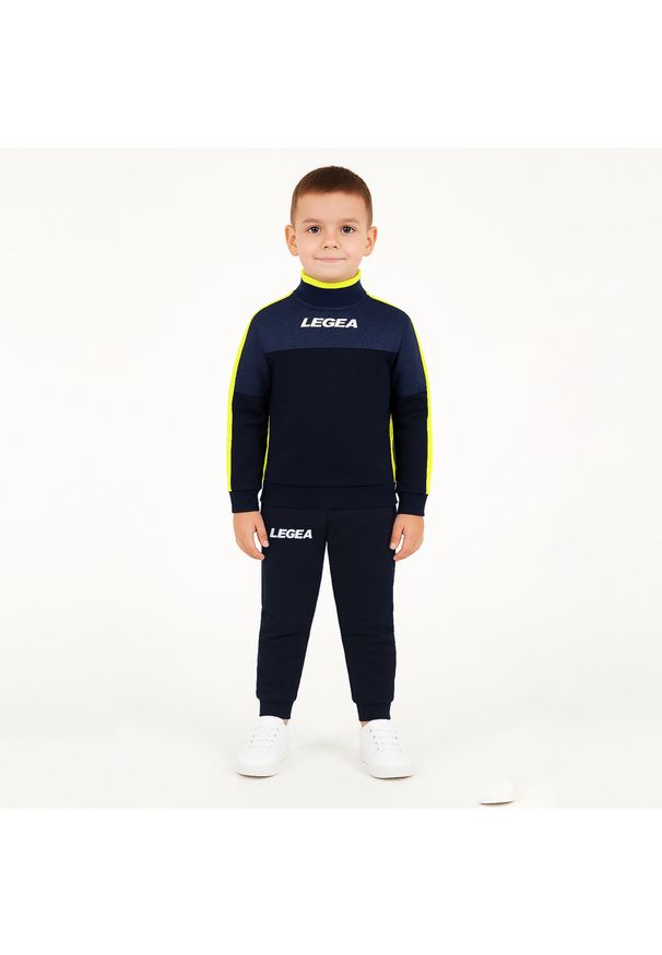 LEGEA - Komplet dla chłopca DAMASCO JR. Okazja: na uczelnię. Kolor: niebieski, wielokolorowy, żółty. Materiał: dresówka, materiał. Długość: długie. Styl: sportowy