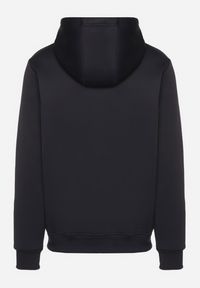 Born2be - Granatowa Bluza z Bawełną Kapturem i Kieszenią Typu Kangurek Norrise. Okazja: na co dzień. Kolor: niebieski. Materiał: bawełna. Styl: casual, elegancki