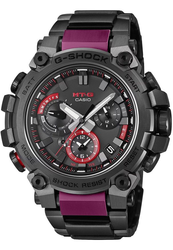 G-Shock - Zegarek Męski G-SHOCK EXCLUSIVE Metal Twisted G Dual Core Guard EXCLUSIVE PREMIUM MTG-B3000BD-1AER. Rodzaj zegarka: analogowe. Styl: casual, sportowy