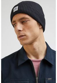 Lee - LEE WORKWEAR BEANIE MĘSKA CZAPKA NA ZIMĘ CIEPŁA BLACK 112342461