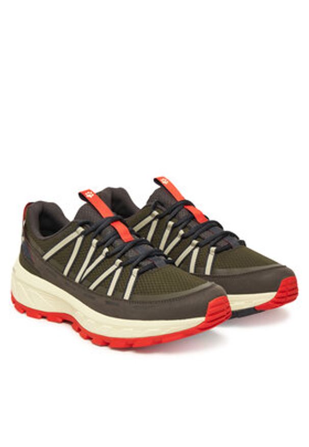 Jack Wolfskin Trekkingi Wild Hike Texapore Low M A65577 Khaki. Kolor: brązowy. Materiał: materiał. Sport: turystyka piesza