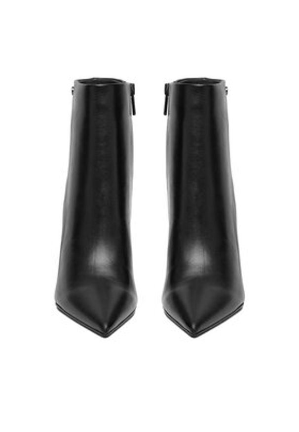 Eva Minge Botki EO-ZAIN-1 Czarny. Kolor: czarny. Materiał: skóra