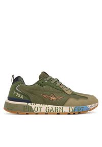 Sneakersy Aeronautica Militare. Kolor: zielony #1