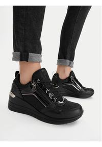 Nine West Sneakersy CEO-AMINA-01 Czarny. Kolor: czarny. Materiał: materiał #7