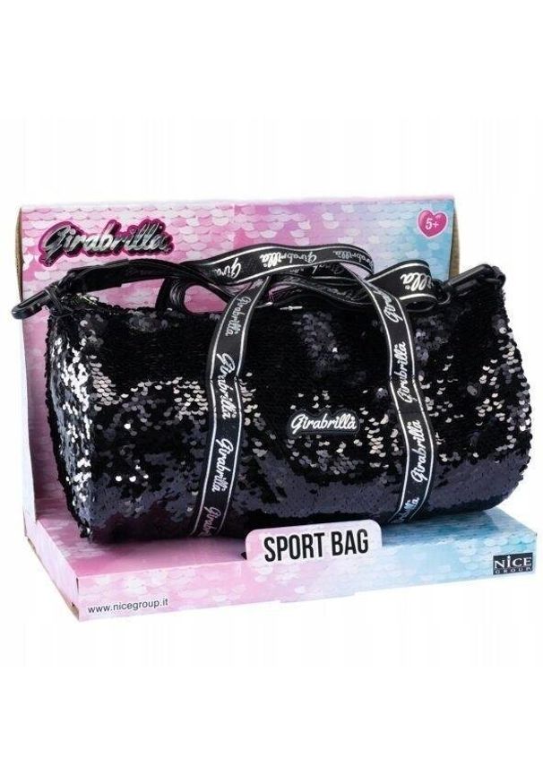 PELLUCCI - Torba sportowa czarna. Kolor: czarny