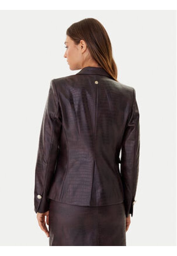 JOOP! Marynarka 58 254J58Jaidyn 30048908 Brązowy Slim Fit. Kolor: brązowy. Materiał: skóra