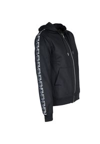 Les Hommes Bluza Zip Up | LHG866 LG852 | Zip Up | Mężczyzna | Czarny. Okazja: na co dzień. Typ kołnierza: kaptur. Kolor: czarny. Materiał: bawełna, poliester. Styl: casual #3