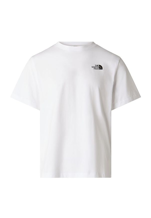 Koszulka męska The North Face Evolution NSE Box Energy 0A8G9VFN41 - biała. Kolor: biały. Materiał: bawełna, tkanina. Długość rękawa: krótki rękaw. Długość: krótkie