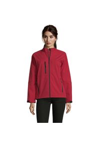 SOL'S - Kurtka Damska Roxy Soft Shell. Kolor: czerwony