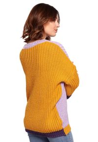 Polskie swetry - Oryginalny kolorowy sweter. Okazja: na co dzień. Materiał: akryl. Wzór: kolorowy. Styl: casual #3