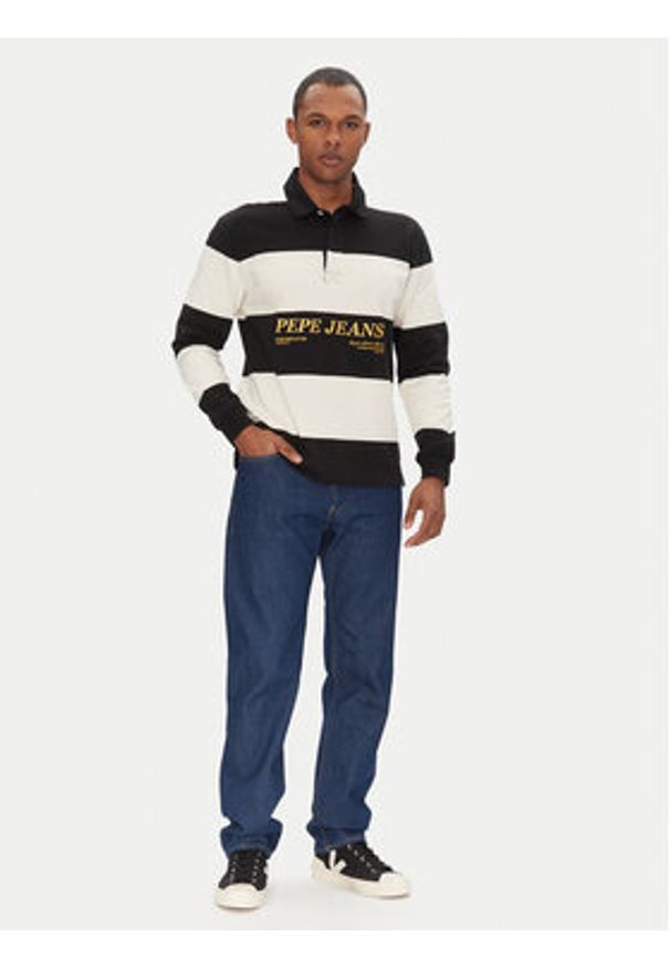 Pepe Jeans Polo Brandon PM542230 Czarny Regular Fit. Typ kołnierza: polo. Kolor: czarny. Materiał: bawełna