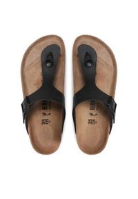 Birkenstock Japonki Gizeh 0043693 Czarny. Kolor: czarny. Materiał: skóra #7