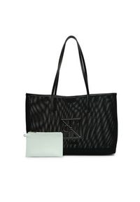 Calvin Klein Torebka Emblem Mesh Tote LV04F3380G Czarny. Kolor: czarny #5