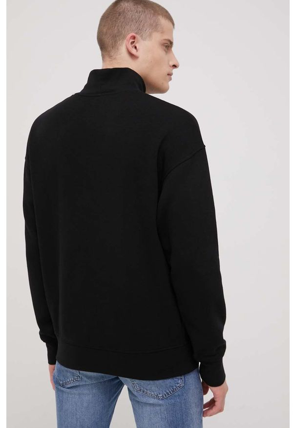 Jack & Jones Bluza męska kolor czarny gładka. Okazja: na co dzień. Kolor: czarny. Wzór: gładki. Styl: casual