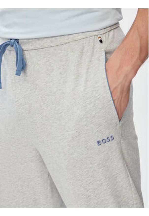 BOSS Spodnie dresowe Mix&Match 50515305 Szary Regular Fit. Kolor: szary. Materiał: bawełna