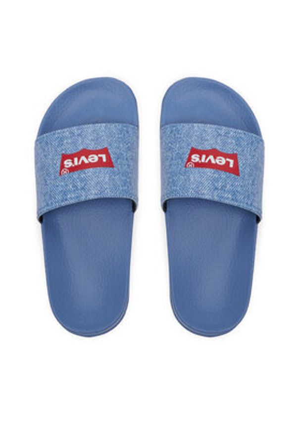 Levi's® Klapki Pool S VPOL0234S Niebieski. Kolor: niebieski. Materiał: syntetyk