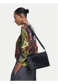 Desigual Torebka 25SAXP84 Czarny. Kolor: czarny. Materiał: skórzane