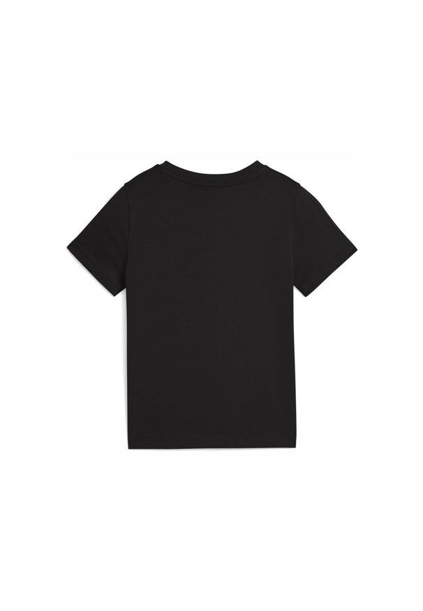Puma - Dziecięca koszulka ESS z logo No. 1 PUMA Black. Kolor: czarny. Materiał: guma. Wzór: nadruk