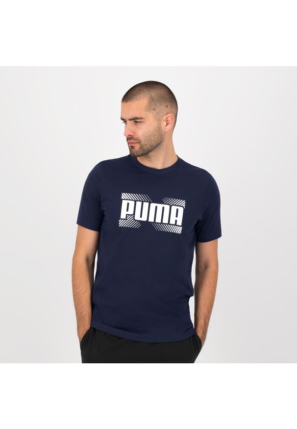 Koszulka z krótkim rękawem męska Puma Gym & Pilates. Materiał: materiał, bawełna. Długość rękawa: krótki rękaw. Długość: krótkie. Sport: joga i pilates