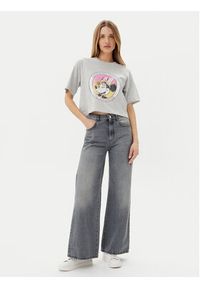 only - ONLY T-Shirt Mickey Minnie 15348126 Szary Regular Fit. Kolor: szary. Materiał: bawełna