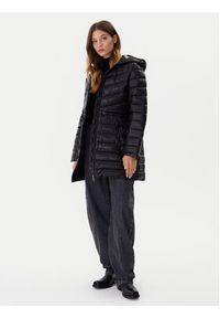 DKNY Płaszcz zimowy DLEMPV38 Czarny Slim Fit. Kolor: czarny. Materiał: syntetyk. Sezon: zima #3