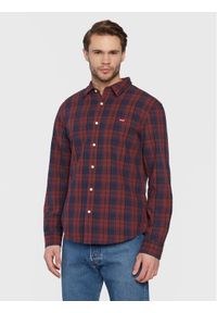 Levi's® Koszula Battery Housemark 86625-0025 Bordowy Slim Fit. Kolor: czerwony. Materiał: bawełna