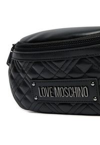 Love Moschino - LOVE MOSCHINO Saszetka nerka JC4003PP1LLA000A Czarny. Kolor: czarny. Materiał: skóra
