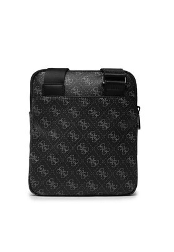 Guess Saszetka Vezzola Smart HMEVZL P2223 Czarny. Kolor: czarny. Materiał: skóra