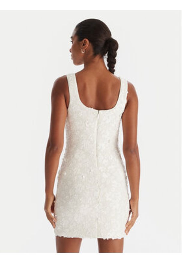 MICHAEL Michael Kors Sukienka koktajlowa MS582XYHHS Biały Slim Fit. Kolor: biały. Materiał: syntetyk. Styl: wizytowy