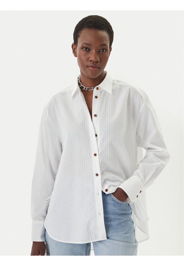 Hugo - HUGO Koszula Erigeron 50559507 Biały Relaxed Fit. Kolor: biały. Materiał: bawełna