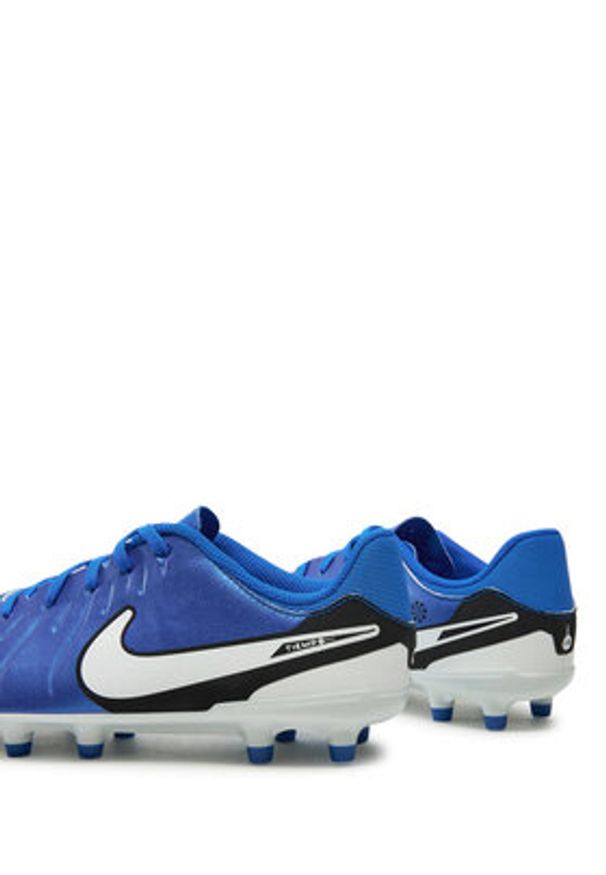 Nike Buty do piłki nożnej Jr Legend 10 Academy FG/MG DV4348 400 Niebieski. Kolor: niebieski. Materiał: skóra