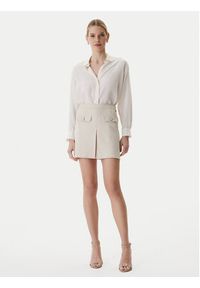 Guess Spódnica mini W6RD57 KCMU2 Beżowy Classic Fit. Kolor: beżowy. Materiał: syntetyk #4