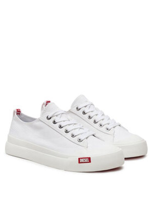 Diesel Trampki Y03335 P2994 H7528 Biały. Kolor: biały. Materiał: bawełna, materiał