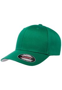 FLEXFIT - Czapka Z Daszkiem Wooly Combed. Kolor: zielony #1