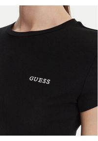 Guess T-Shirt V6YI24 K4787 Czarny Slim Fit. Kolor: czarny. Materiał: lyocell #4