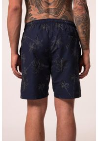 JAY-PI - Męskie Kąpielówki Belly Fit odzież plażowa nadruk do rozm. 8XL. Kolekcja: plus size. Kolor: niebieski. Materiał: poliester, materiał. Wzór: nadruk
